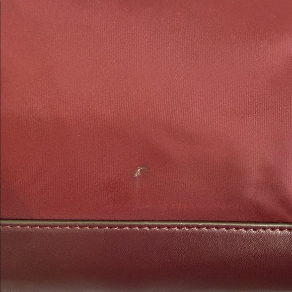 Tory Burch Burgundy Ella Tote Bag - Picture 11 of 11